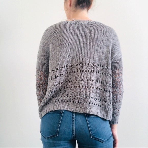 Vince Hand Knit Gray sweater - Picture 4 of 8